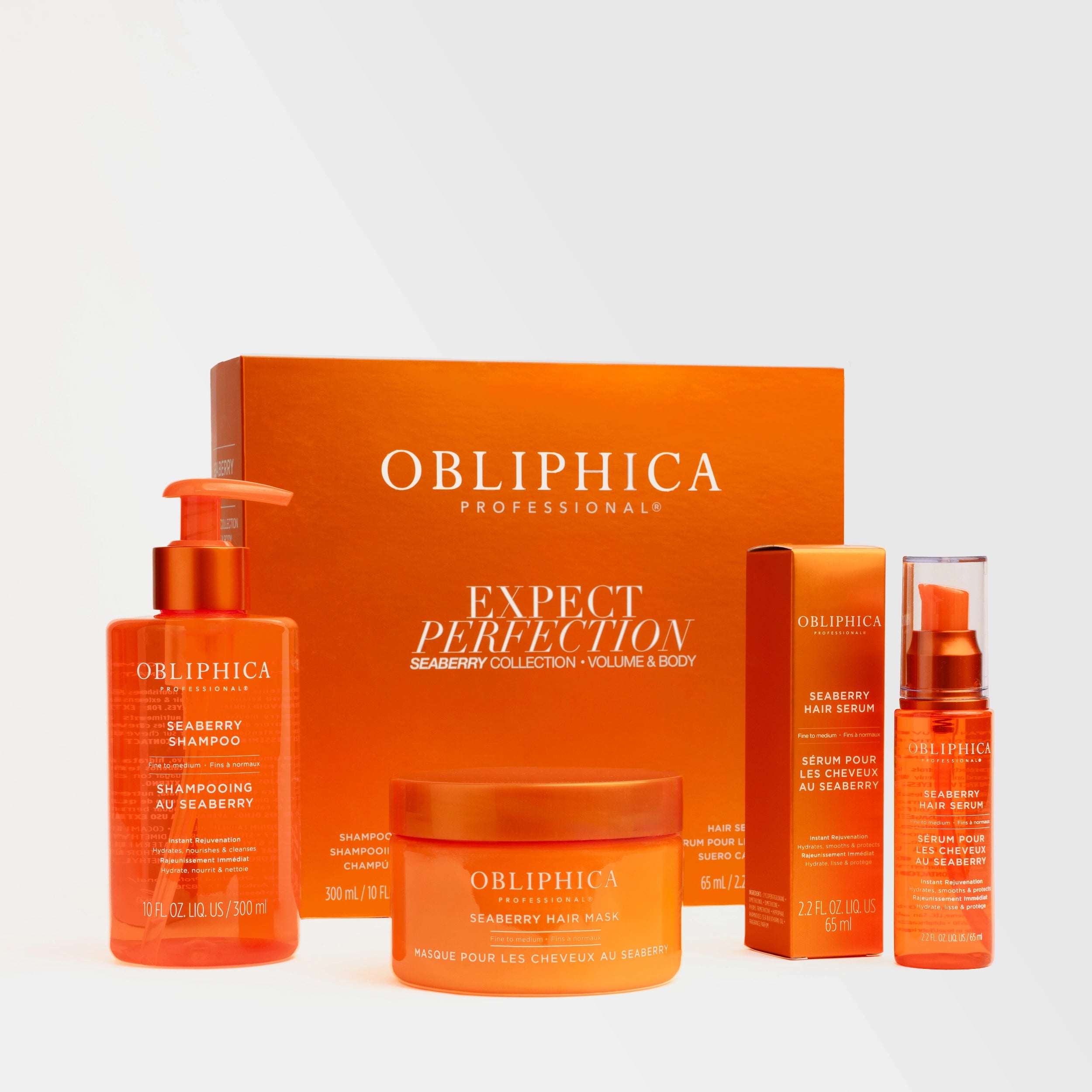Obliphica Professional Seaberry Ritual - Champú, Mascarilla y Suero